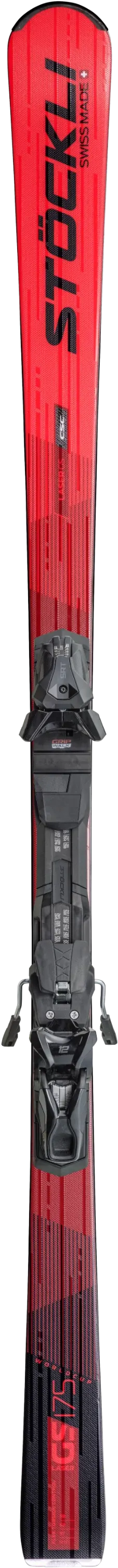 Stöckli Laser GS FIS with SRT binding — official product photo, tip up
